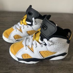 Preschool Jordan 6s Yellow Orce